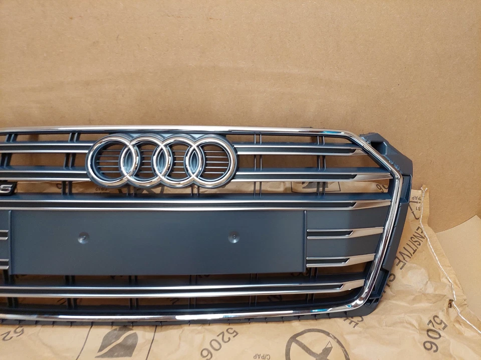 Parachoques delantero Audi S5 parrilla radiador línea S 8W6853651AP RP5 genuino NUEVO negro Foto 3 de 4