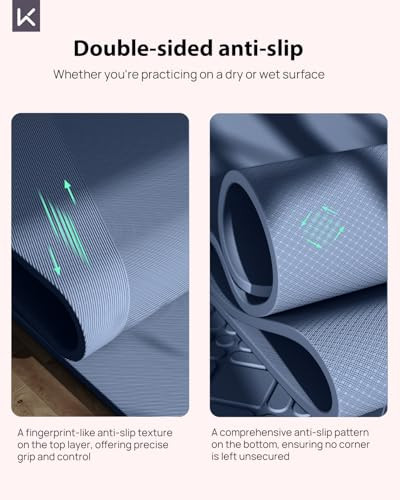 32" Extra Wide 7mm Yoga Mat with Strap for Men and Women 32" Extra Wide 7mm Yoga Mat with Strap for Men and Women