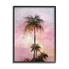 Stupell Industries Summer Sunset Palms Framed Giclee Art by Ziwei Li