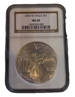 2006W $1 American Silver Eagle NGC MS69 Brown Label