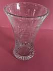 6" Vintage Lead Crystal Vase Leaf design — photo 2