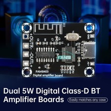 Type-C PAM8403 Bluetooth Digital Power Amplifier Board 5W 5W For Class D