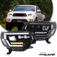VLAND For 2012-15 Toyota Tacoma Full LED Headlights Assembly w/Dynamic Animation