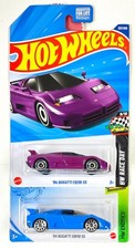 1994 Bugatti EB110 SS Blue 1st Edition 2021 Purple 2025 Hot Wheels Lot 2