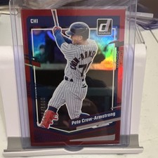 Panini Donruss Rookie Serial # Pete Crow-Armstrong #95 Holo Red Cubs