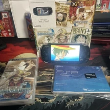 Sony PSP-3000 Console Black One Piece ROMANCE DAWN Limited Edition Box - Mint