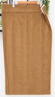 Ashley Wilde Camel Corduroy Curtains 48 Wide 72 Drop Pair & Tiebacks