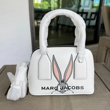 Marc Jacobs x Looney Tunes Bugs Bunny Small Leather Dome Satchel Crossbody Bag