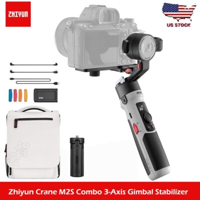 Zhiyun Crane M2S M2 S Combo 3-Axis Gimbal Stabilizer for Mirrorles Camera iPhone