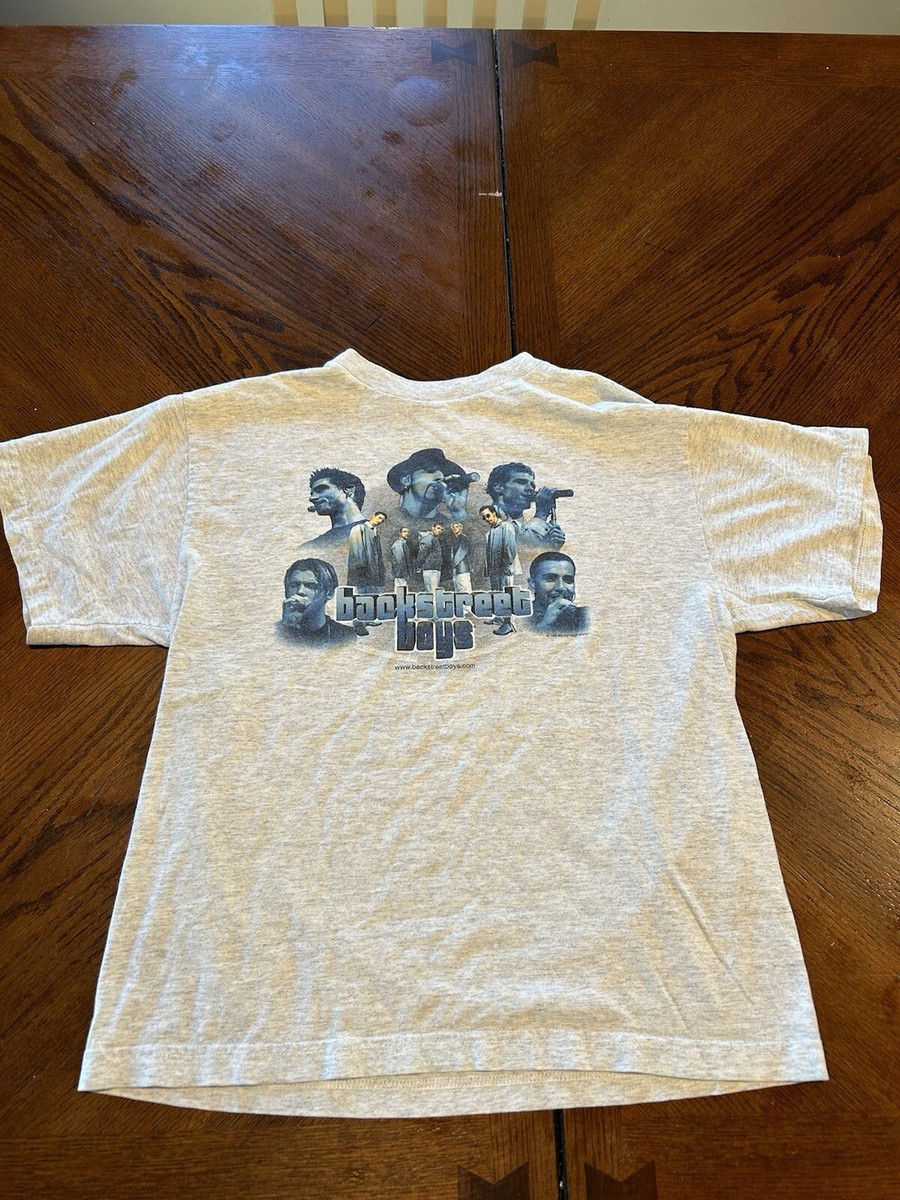 Vintage 1999 Backstreet Boys Boy Band T Shirt Winterland Youth L 