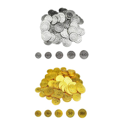 5 10 20 50 100 Pokerchips - 100 Stück nummeriertes Pokerset in hohen Zahlen