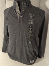 Disney Parks Mens Sweatshirt Gray Snap Collar Pullover 2018 Size Medium