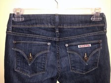 Womens Hudson Beth Baby Boot Jeans Size 27 EUC Signature Hudson Flap Pocket