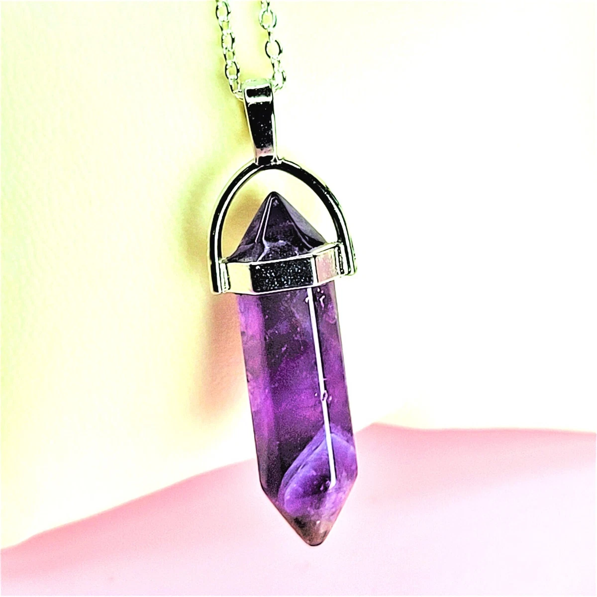 Pure amethyst necklace sale