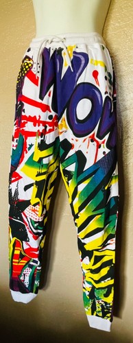 NWOT Thirty Single GRAFITTI Print Relaxed Fit JOGGER PANTS Size SM - Picture 5 of 9