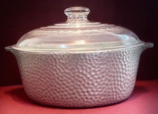 Vintage Wagner Dutch Oven Round Roaster 3248 10" w/ Glass Lid