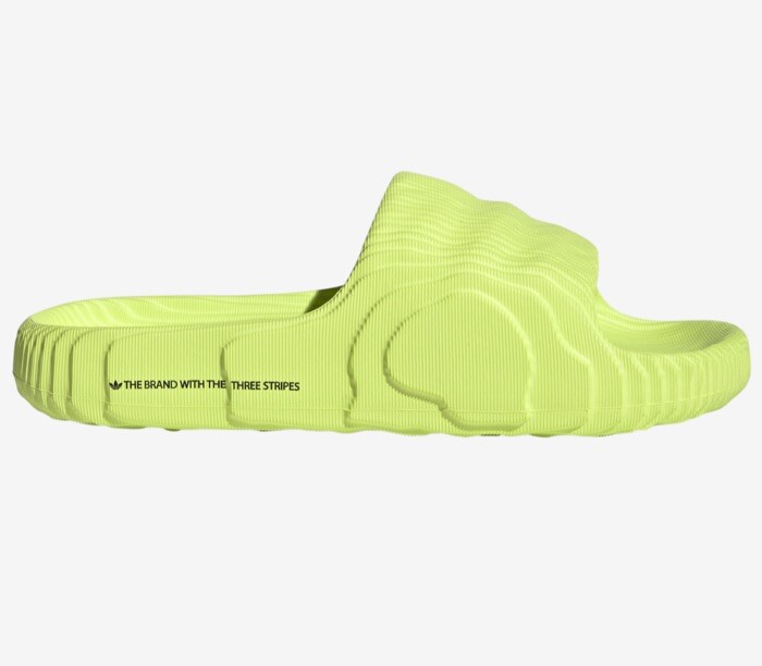 Adidas Adilette 22 Slides Solar Yellow Men's Size New With Box