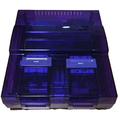 Replacement Plastic Housing Shell Translucent Case for Super Nintendo SNES