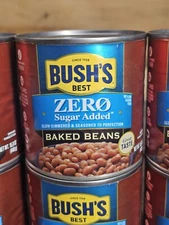 Bush's Zero Sugar Added Baked Beans (15.8 Oz, 6 Cans) Vegetarian Gluten Free