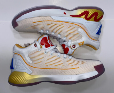 Adidas D Rose 10 X McDonalds Men's Size 7 Basketball Shoes White