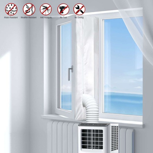 13Ft 10Ft Portable AC Window Seal Kit Universal For Mobile Air Conditioner Unit - Picture 8 of 12