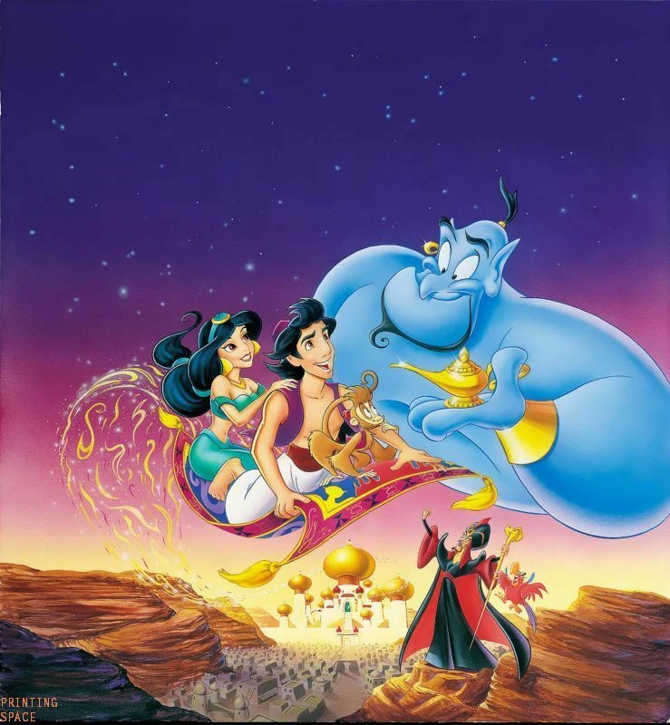 ALADDIN Vintage Classic Disney Collectors Poster 2 - POSTER 20x30 | eBay