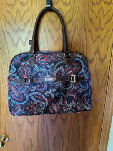 Chaps Ralph Lauren Paisley Luggage Bag Hand or Shoulder