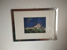 quadro con litografia a colori firmato De Andreis vintage
