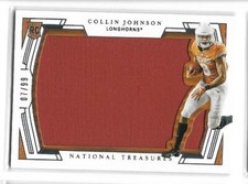 Collin Johnson 2020 National Treasures jersey #d 07/ 99  RC  NEW YORK GIANTS