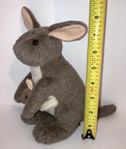 Wild Republic 2014 K&M International KANGAROO 8" Plush Stuffed Animal Joey Baby - Picture 2 of 12