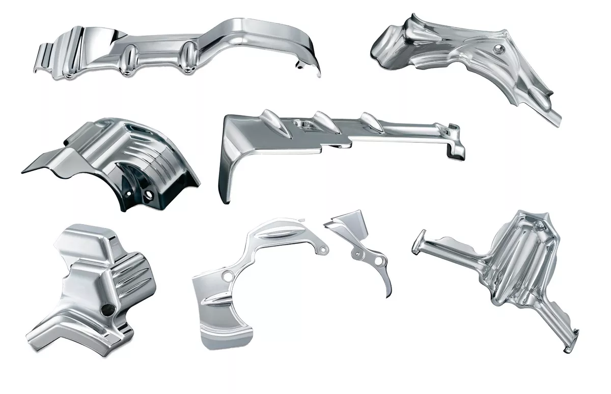 Kuryakyn 7PC Complete Chrome Engine Shroud Cover Trim Package