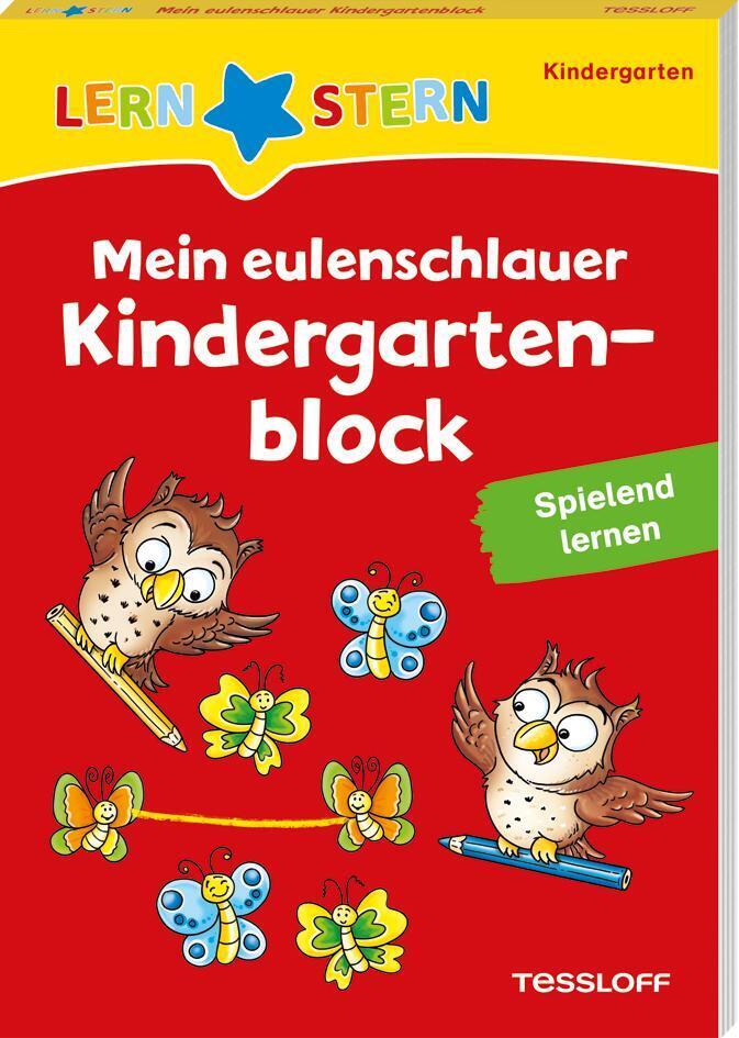 Lernstern. Mein Eulenschlauer Kindergartenblock. Spielend Lernen |