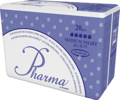 Pharma Slip Windeln mit Folie - Nacht - M - Karton (5 x 20 Windeln)