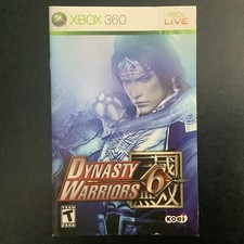 Dynasty Warriors 6 Microsoft Xbox 360 Instruction Manual Only