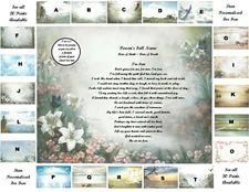 I'm Free Personalized Poem in loving memory of your Loved One (See all 20 Prints