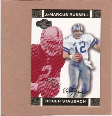 2007 Topps Co-Signers Red Changing Faces Gold /399 Roger Staubach Rookie RC HOF