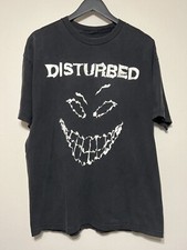 Vintage 90s Disturbed Band T Shirt XL Glow In The Dark Face Metal Rock Tee