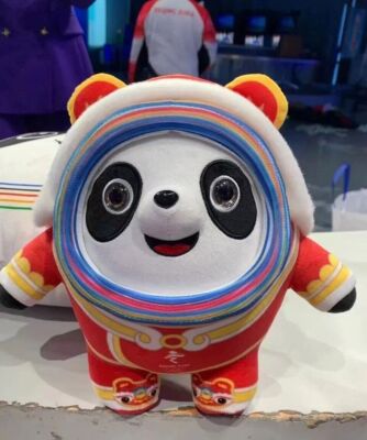 2022 Beijing Winter Olympic Games Mascot Bing Dwen Dwen Figure Tiger Doll 9''
