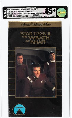 1982 Star Trek II The Wrath of Khan Original Vhs Movie Graded VGA New SciFi 1986