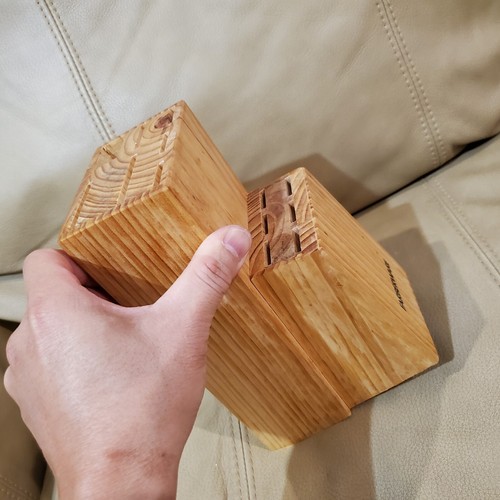 Farberware Wood Knife Block 13 Slots No Knives Included - Foto 12 di 24