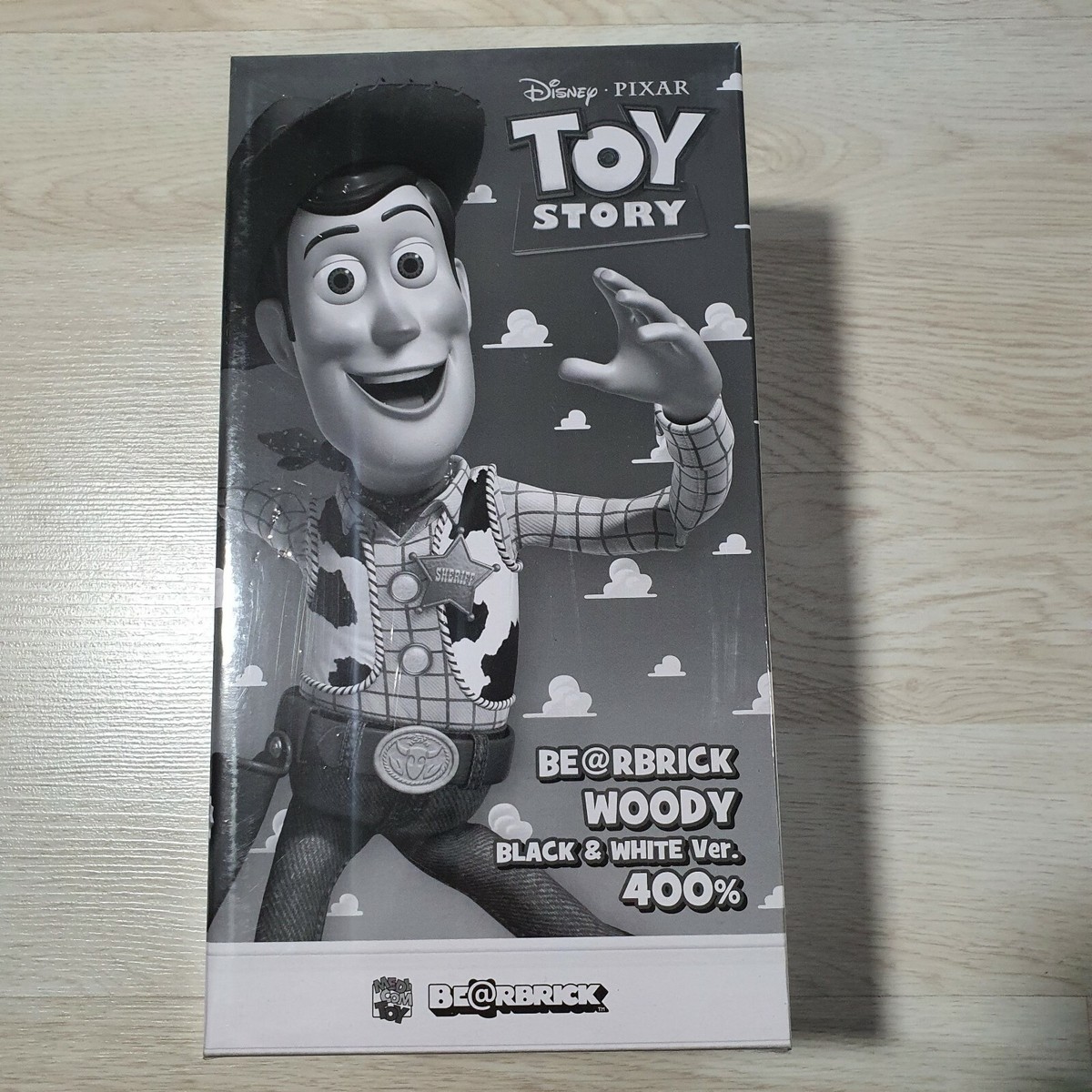 BEARBRICK Woody Toy Story B&W 400% Medicom Toy Be@rbrick | eBay