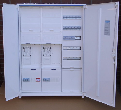 Hager ZB33ET225W1 eHZ Zählerfeld APZ neue VDE 2 Zähler 1100mm Höhe Zählerschrank | eBay