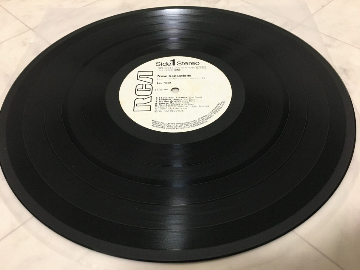 LOU REED / NEW SENSATIONS JAPAN ISSUE LP PROMO WL W/ OBI