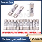 1AMP - 32 AMP Ceramic Fuse Domestic Household Mains Plug Fuse 280V-100K 10*38mm