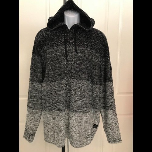 Black Ombre Hooded Sweater/Jacket 