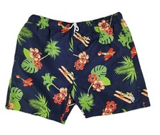 Men's U.S POLO ASSN Floral Planes Mesh Lined Swim Trunks Board Shorts Size XL