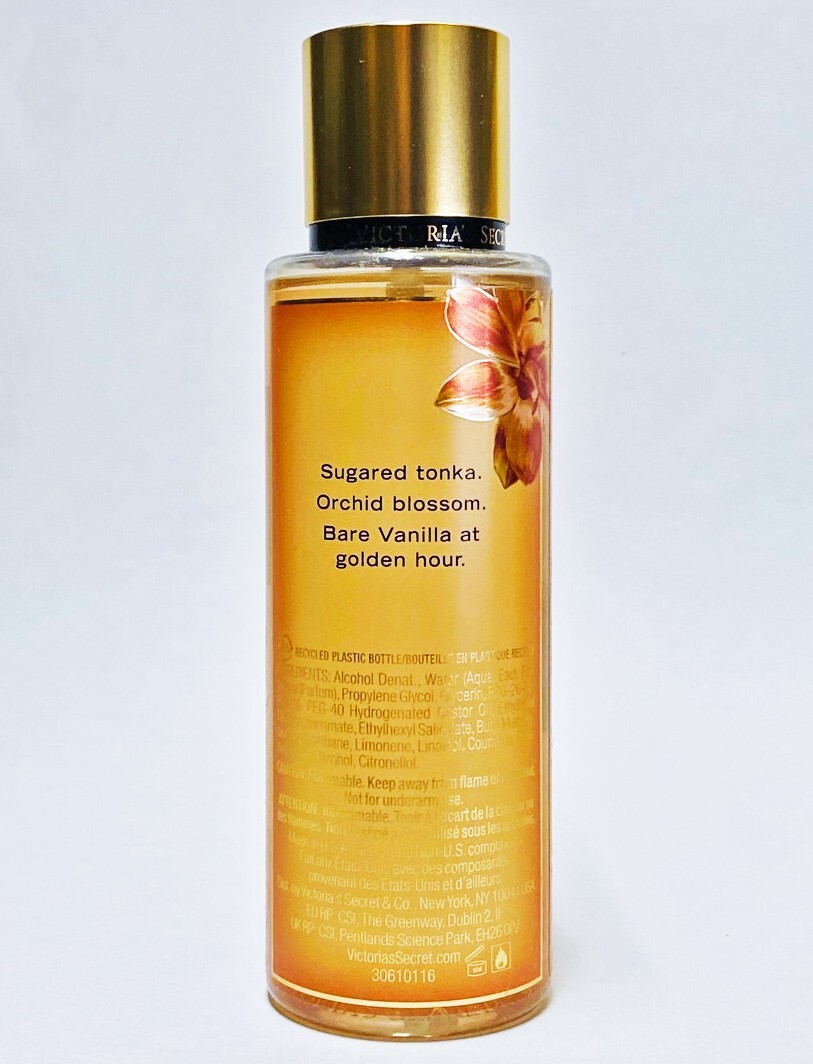 1 Victoria's Secret BARE VANILLA GOLDEN Fragrance Mist Body Spray