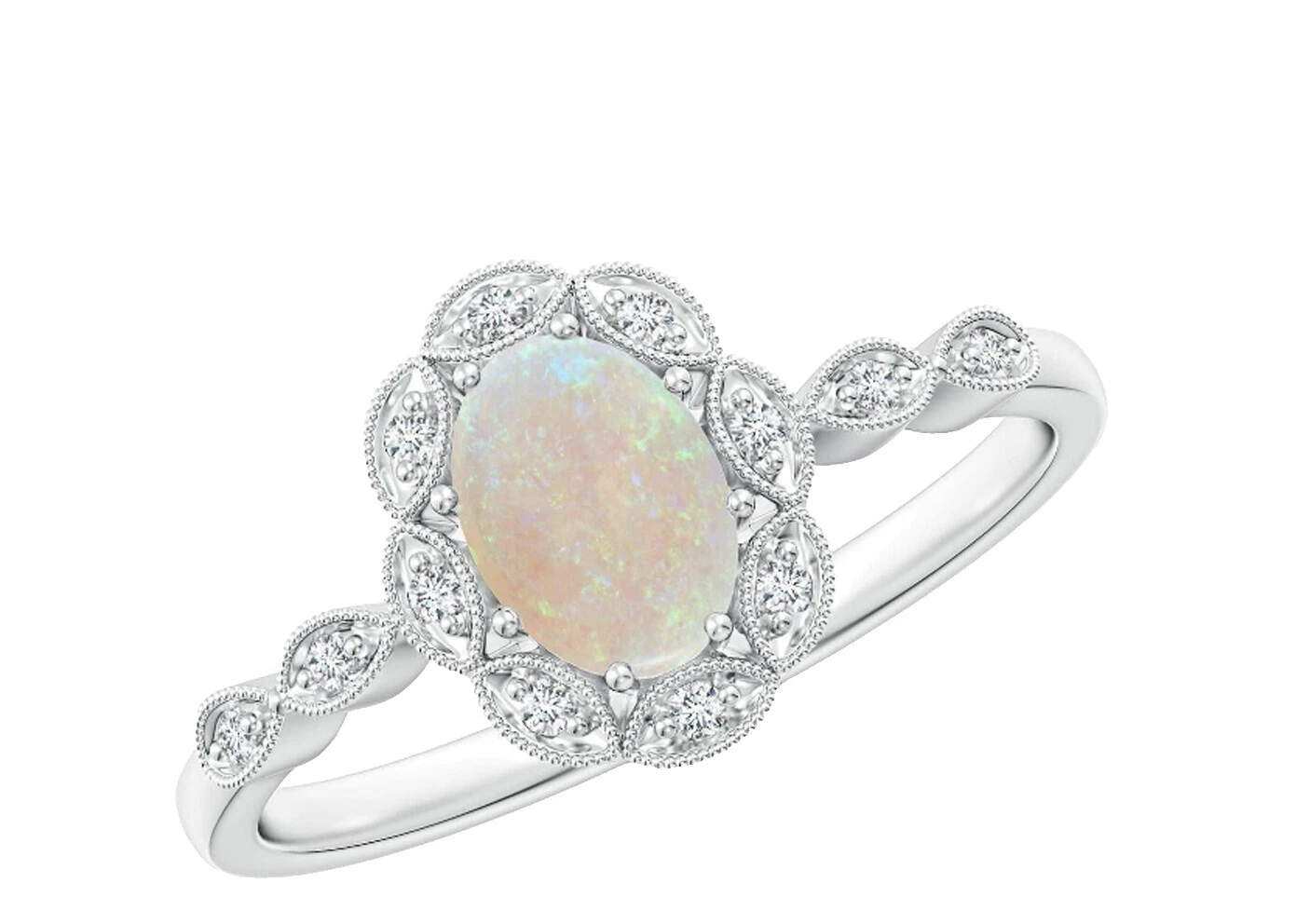 8 Ring Opal Fashion Rings