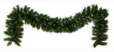 New LED Pre lit Garland warm white 14" x 9'