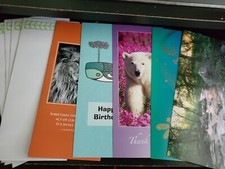  5 Single Various Blank Cards with Envelopes Lot 13
